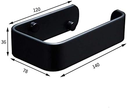 Liruxun Black Paper Suport Space Aluminium Paper Tootomers WC Cozinha Papéis de Banheiro Rolo Hardware do banheiro