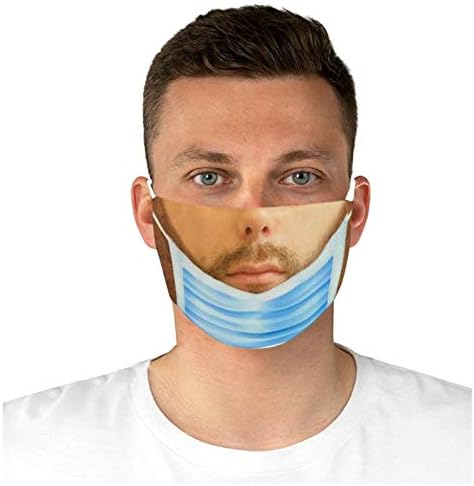 Atrise 5pc 3d unissex adulto adulto barba tampa de face lavaível máscara reutilizável impresso personalizado confortável