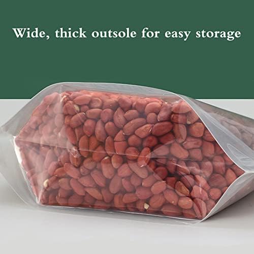 Bolsa de vedação resistente a umidade de grãos zyxzhxhxll, sacos de grão transparentes de 10 peças, embalagens