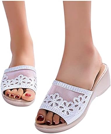 Flipers de verão para mulheres calcanhar casual sapatos respiráveis ​​chinelos femininos sandálias femininas para
