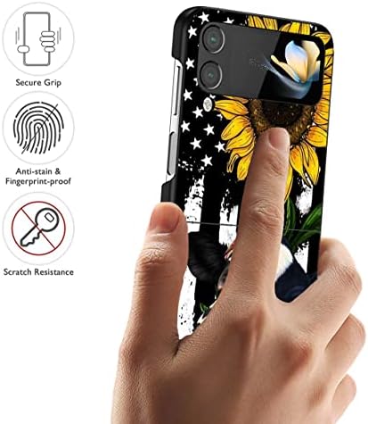 BWOOLL PARA SAMSUNG Galaxy Z Flip 3 Caixa de telefone, Slim Fit PC Hard PC Drop à prova de choque