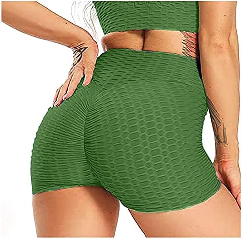 Shorts para mulheres treping high workout leggings butt lift scrunch booty calça de ioga