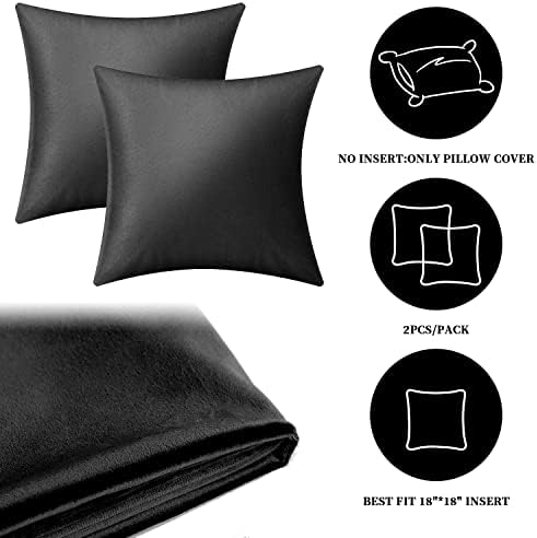 Capas de travesseiros boxdljh, 2 travesseiros de veludo de embalagem capas de 18x18 polegadas Decoram travesseiros
