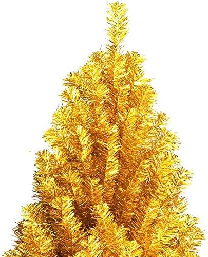 Golds Christmas Tree Christmas com Metal Stand Dobrável Sala de Estar de Estar Living Novo Ano Novo Árvore Naked