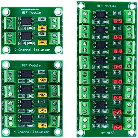 NHOSS PC817 2 4 8 Channel Optocoupler Isolation Board Diretor de tensão Módulo Adaptador de tensão