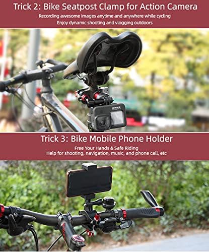 O'Woda Action Camera Bike Mount Kit: Clip de bicicleta Bicicleta Bike SeatPost Glamp para DJI Osmo Pocket