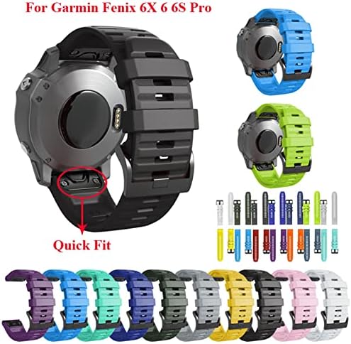 HWGO para Garmin Fenix ​​7 / 7x / 7s Redução rápida Silicone Watch Band Wrist Strap Smart Watch
