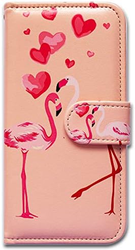 Caixa BCOV Galaxy S20 Fe 5G, Flamingos rosa na capa da carteira de flip de couro de couro com kickstand de slot