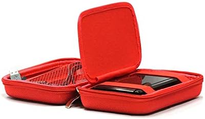 Navitech Red Hard GPS Carting Case Compatível com Trail Tech Voyager Pro 922-117, Motocicleta GPS 4