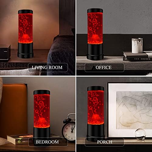 Lâmpada de lava para adultos, luminárias de luminárias de múltiplas cores LED vulcão novidade lâmpada de mesa