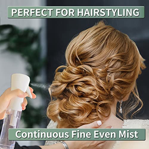 Frasco de spray contínuo da AMOMELA para cabelos 2pack Ultra Fine Recilabilable Water Mister para estilo