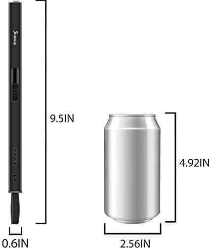 Supus Candle mais isqueira de arco elétrico com cabo embutido em cabo USB e gancho de penduramento