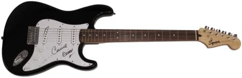 Celine Dion assinou autógrafo em tamanho grande Black Fender Stratocaster Elétrico Guitarra Completa Signature