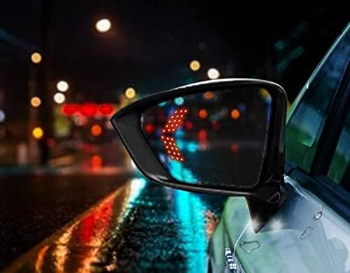 Auto-Tech 2pcs aquecida com sinal de giro anti-vertigem a vista lateral espelho de óculos azuis Substituição