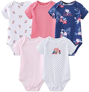 Manga curta Bodysuit -bebê recém -nascido calça de bebê roupas para bebês e roupas de menina