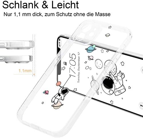 Pepmune para iPhone 12 mini capa fofa silicone climp space planeta astronauta design slim bump masculino