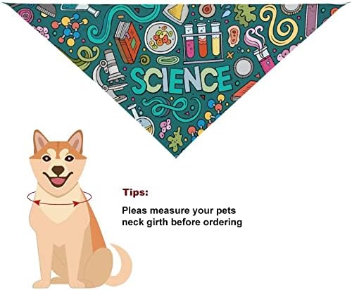 Física Bioquímica Ciência Impressão de Dog Bandanas Pet Scondf Bibs Triângulos Acessórios de Leija