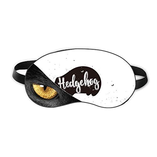 Hedgehog Black and White Animal Head Rest Rest Dark Cosmetology Shade Cover