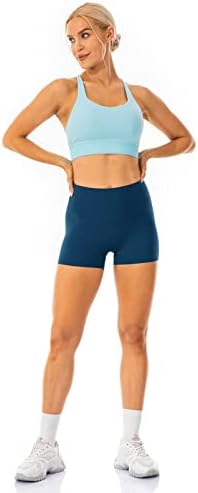 LAVENTO FENHERIR FENSIDADE NUCA MONTAGEM 3 / 5/ 6 - Coloque de cintura alta shorts de ioga Ultra Soft
