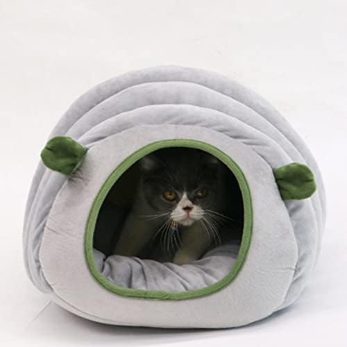 Popetpop Pluxh Cat Cave Bed Tenda: tenda quente de animais de estimação pequena de animal de estimação