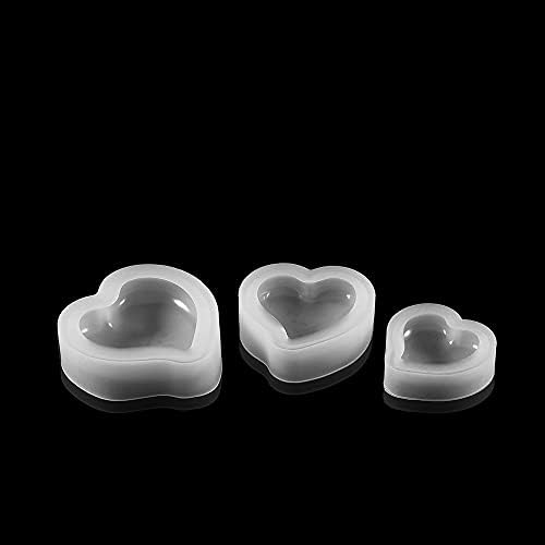 3d Love Shape Heart Mold de resina epóxi para jóias Fazendo bolo decoração de chocolate