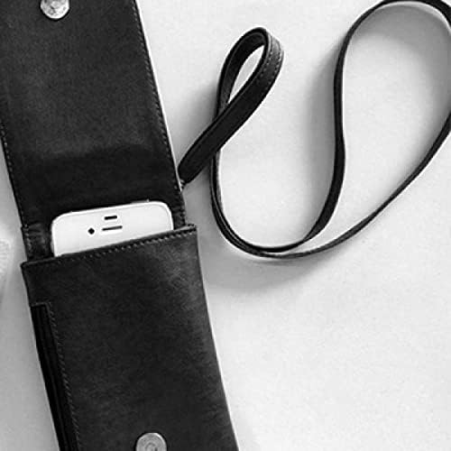 Big Ben London Inglaterra Art Deco Gift Fashion Phone Cartlet bolsa pendurada bolsa móvel bolso preto