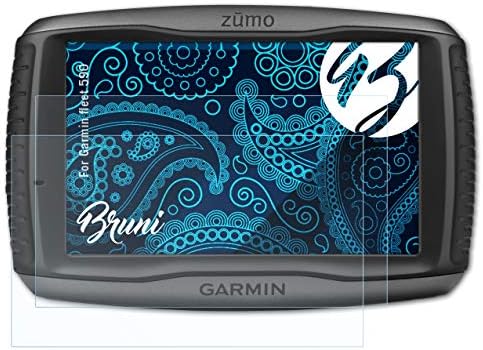 Protetor de tela Bruni compatível com o filme protetor da frota Garmin 590, Crystal Clear Protective