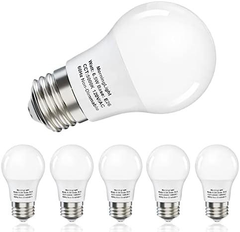 Pacote de 6 lâmpadas de LED de pacote A15 6,5W Igual 60 watts Bulbos, lâmpadas de luz do dia de