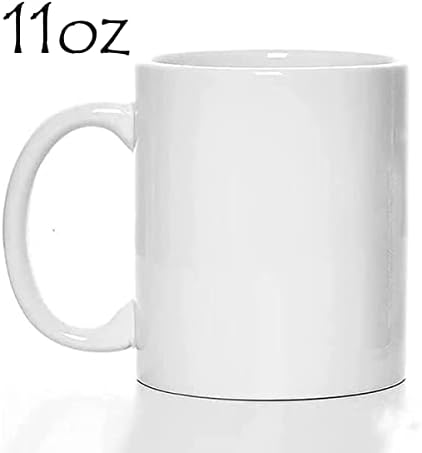 Sublimação em branco bebendo chá de água xícara de café branca caneca 11 oz com alças Conjunto de
