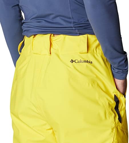 Columbia Men's Powder Stash calça, limão a laser, médio x de comprimento