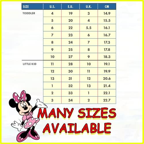Disney Girl Minnie Mouse Mid Height Hight Slip -On Botas de borracha à prova d'água - Tamanho