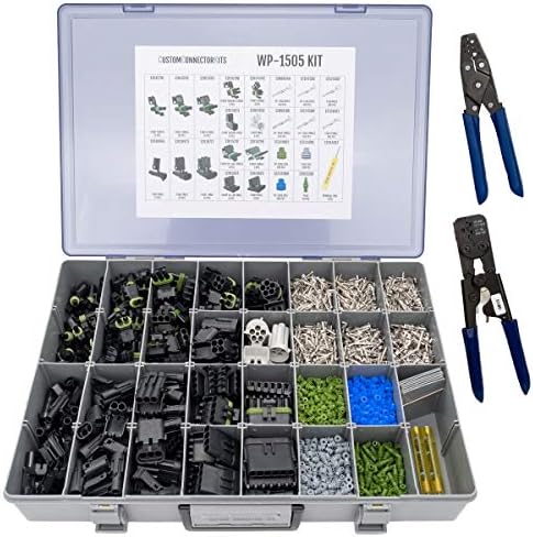 Delphi Weather Pack Pro Kit WP-1505 com 2 ferramentas de crimpagem: Conectores elétricos automotivos