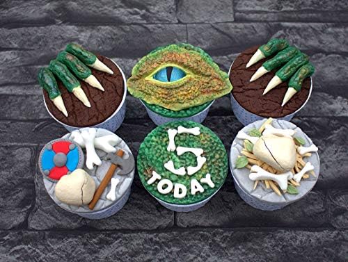 Olhos de dragão, garras e pacote de moldes de silicone da pele para decoração de bolos, artesanato, cupcakes,