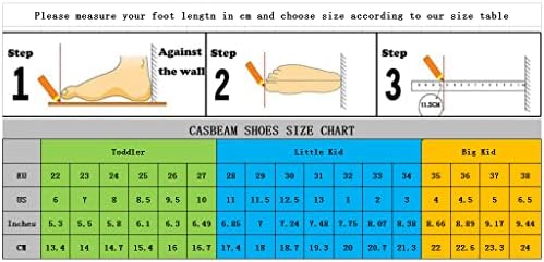 Casbeam Boys and Girls Blindable Lightweight Fashion Casual Walking Shoes Running Sneakers
