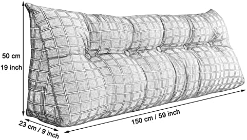 Almofadas de cunha de Karnado para pós -cirurgia de travesseiros longos de sofá longos para a sala