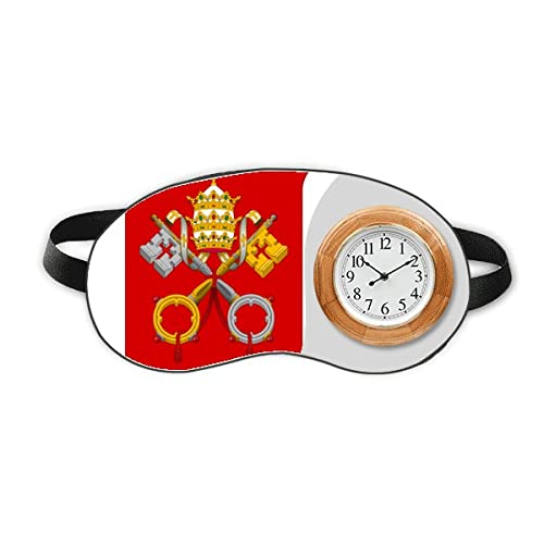 Cidade do Vaticano Europa emblema nacional Sleep Eye Head Relógio Tampa da sombra