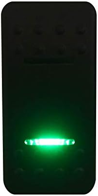 Hyy Green LED 7 pino On/Off/On On Dpdt Rocker Switch para Narva Arb Carling Style Substitui