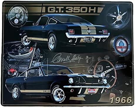 1966 Shelby GT350 Metal Sign Shelby Mustang GT350 Mustang Mancave Sinais 15 x 12