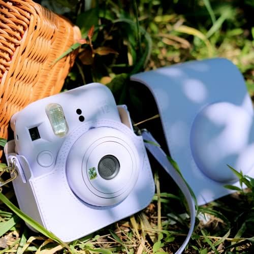 Caixa da câmera Rieibi para Fuji Instax Mini 12 - Caixa de proteção de couro PU para Fujifilm Instax Mini 12 Câmera