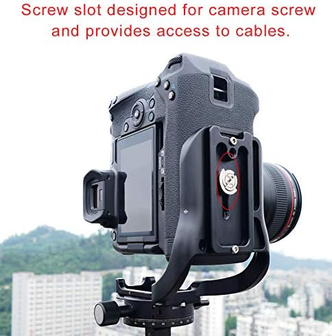SunwayFoto PCL-RG dedicado L-Bracket para câmera Canon EOS R e aderência da bateria
