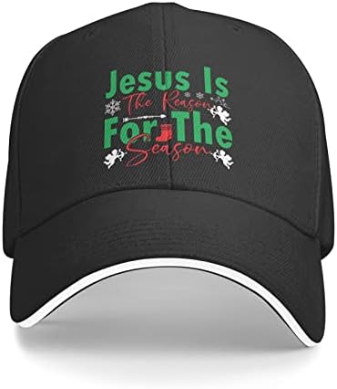 Chapéu de Natal Jesus são as razões para o chapéu de estação Haps Men Hats de beisebol Chapéus