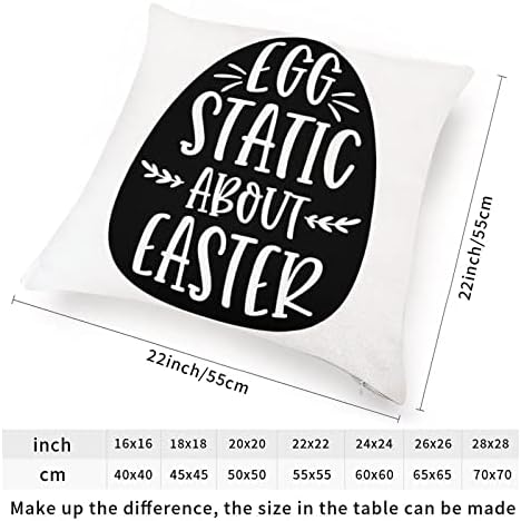 Eggstatic Sobre o sofá de Páscoa Páscoa Dizer Páscoa de Euro Almofado Coelhinho Rabbit Feliz