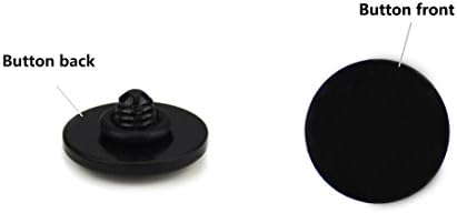 LXH 1PCS Black Convex Metal Metal Soft Button Touch dedo Touch se encaixa em qualquer liberação