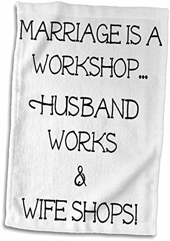 O casamento 3drose é um marido de oficina trabalha para esposa lojas pretas cartas - toalhas