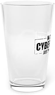 Cerveja de vidro de cerveja Pint 16oz Hilariante ataque cibernético Just Pull Cabos Tecnologia de Engenharia