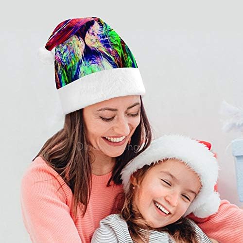 Chapéu de Papai Noel de Natal, Chapéu de Férias de Natal Tiger Tiger para Adultos, Unisex Comfort Hats de Natal
