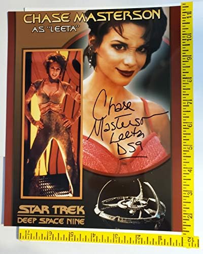 Chase Masterson 8 x 10 Autograph Photograph Star Trek Deep Space Nine 1 Black-tint