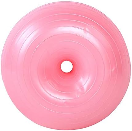 Enkelbruke PVC Exercício Yoga Ball Rosa Forma do Donut espessa Bola de ioga inflável, 50cm