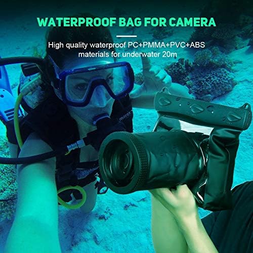 Câmera DSLR Bolsa de moradia subaquática, câmera universal capa de estojo à prova d'água para Canon