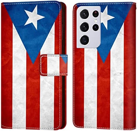 Para iPhone 14 Pro Max Wallet Case Puerto Rico Capso de celular da bandeira para iPhone 14 Pro máximo